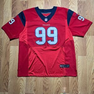 Nike NFL Houston Texans JJ Watt Sewn Stitched Red Jersey